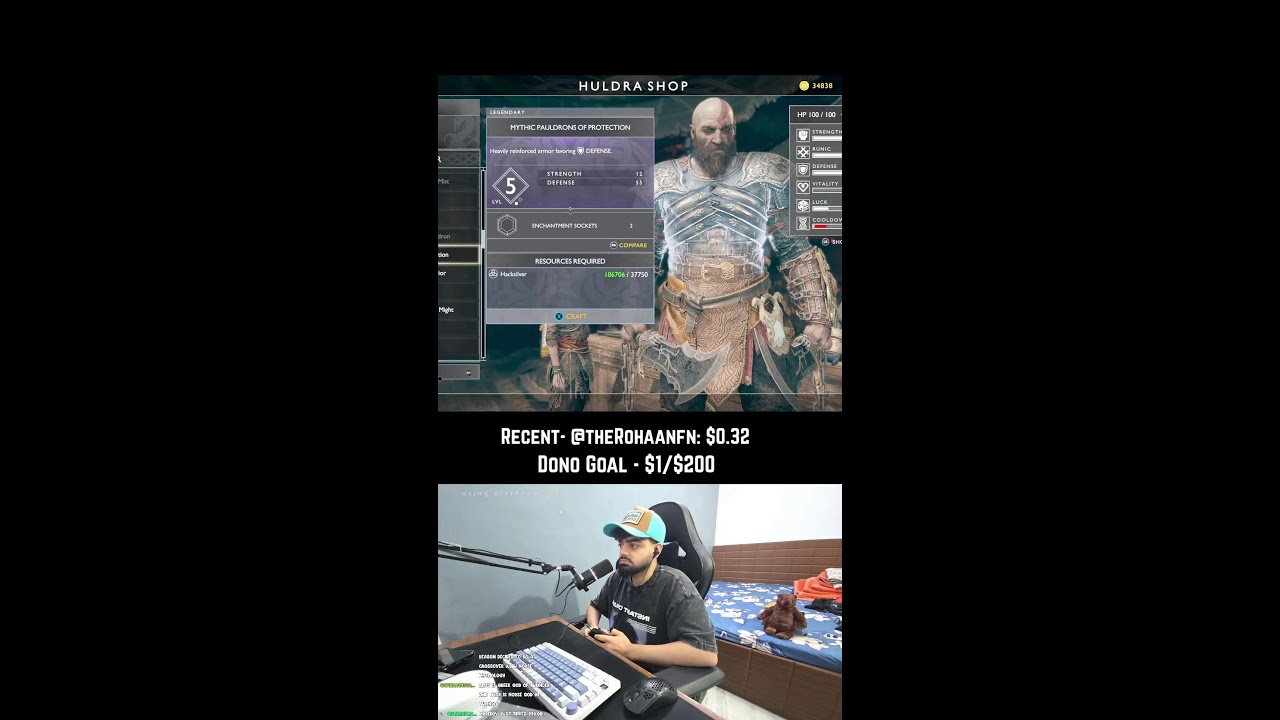 Unc beats God of War in ONe Stream #short #livestream