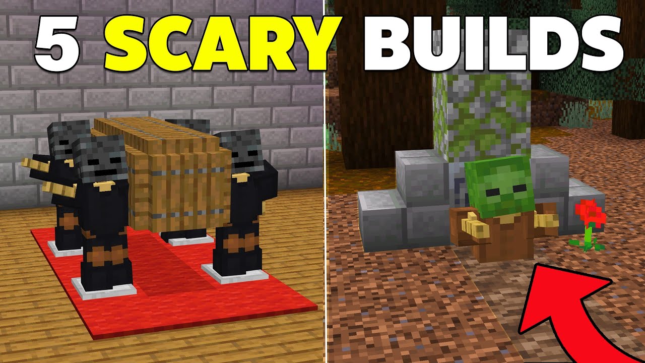 5 SCARY Redstone Builds in Minecraft Bedrock!