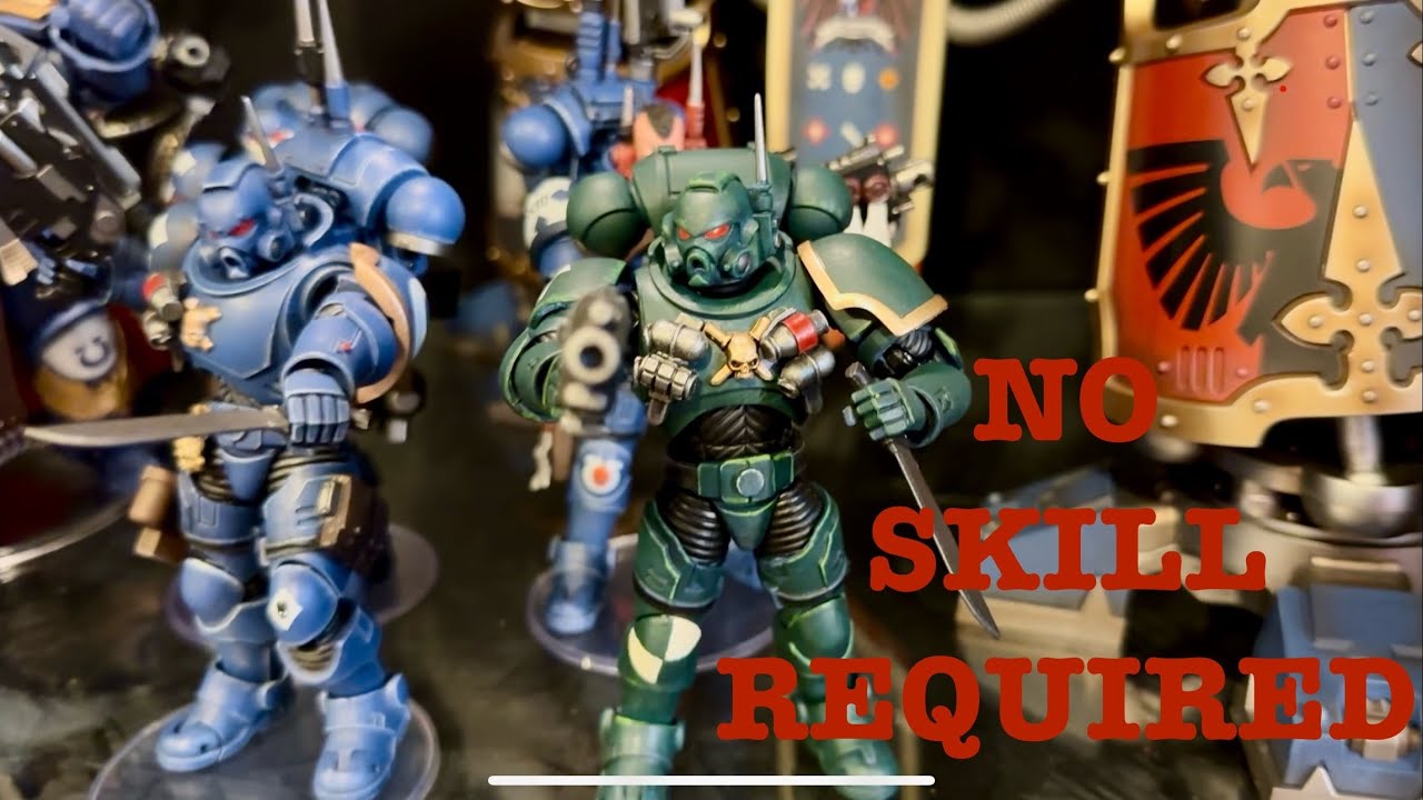 How to Paint and Repaint Joytoy Warhammer Space Marines to YOUR Favorite Chapter with No Skill