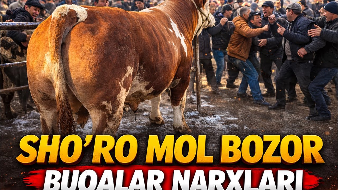 SHO'RO MOL BOZOR BUQALAR NARXLARI BOZORDA BUQA YETMADI XAMMA XAYRON MAN TUSHUNMADIM 