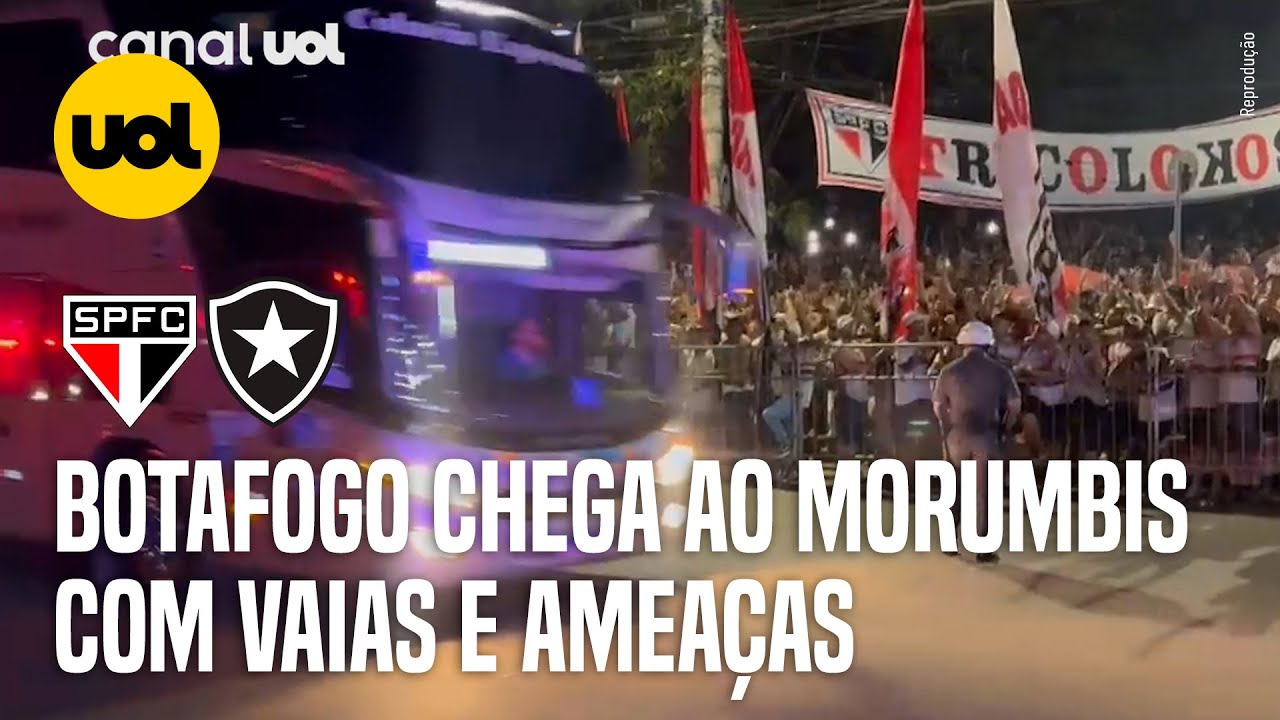 TORCIDA DO SÃO PAULO RECEBE BOTAFOGO NO MORUMBIS COM VAIAS E AMEAÇAS; VEJA