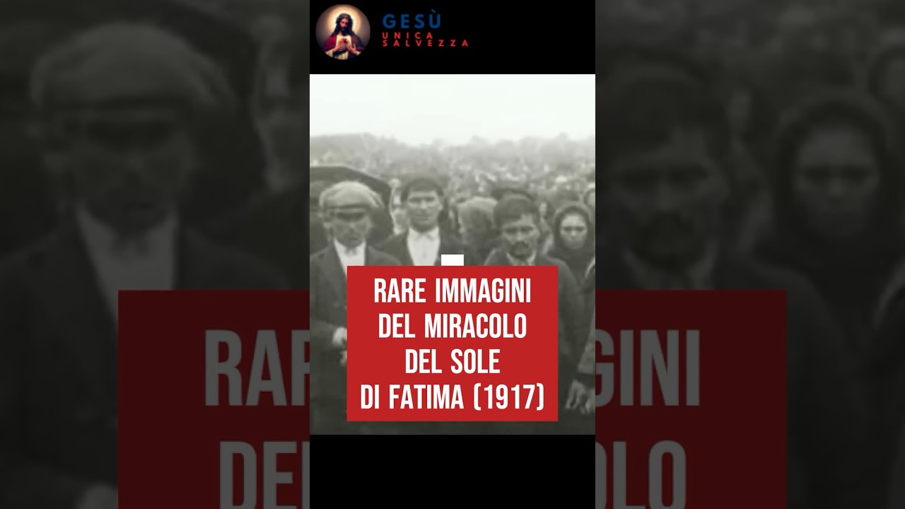 Rare immagini del Miracolo del Sole di Fatima 1917 #fatima #miracolo #madonna