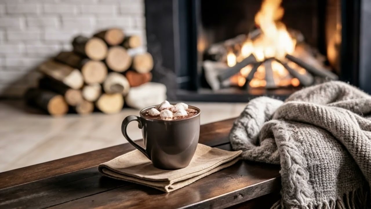 4 Hours Luxury Cabin Fireplace 🔥 Cozy Relaxing Fire Ambience for Sleep & Relaxation #luxury