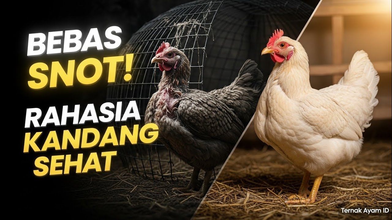 RAHASIA KANDANG SEHAT. AYAM BEBAS SNOT DAN JARANG SAKIT