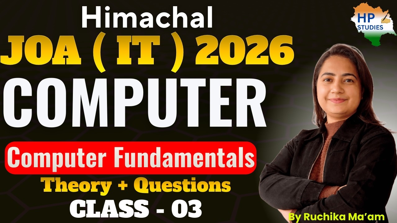 HP JOA IT 2026 | Computer Fundamentals | Input Devices | Theory + Quuestions #hpjoait #hprca