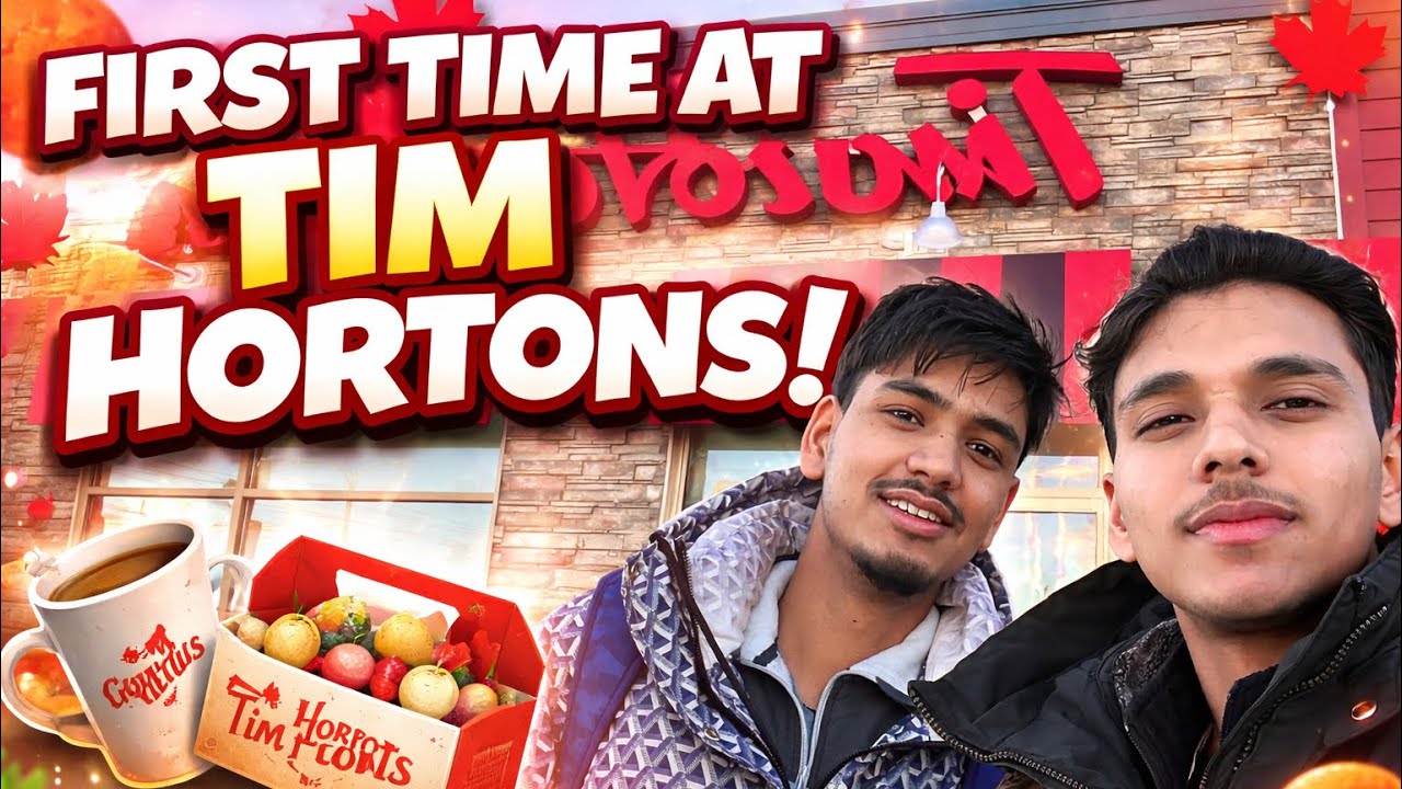 Our first time At Tim Hortons 🤗🤗
