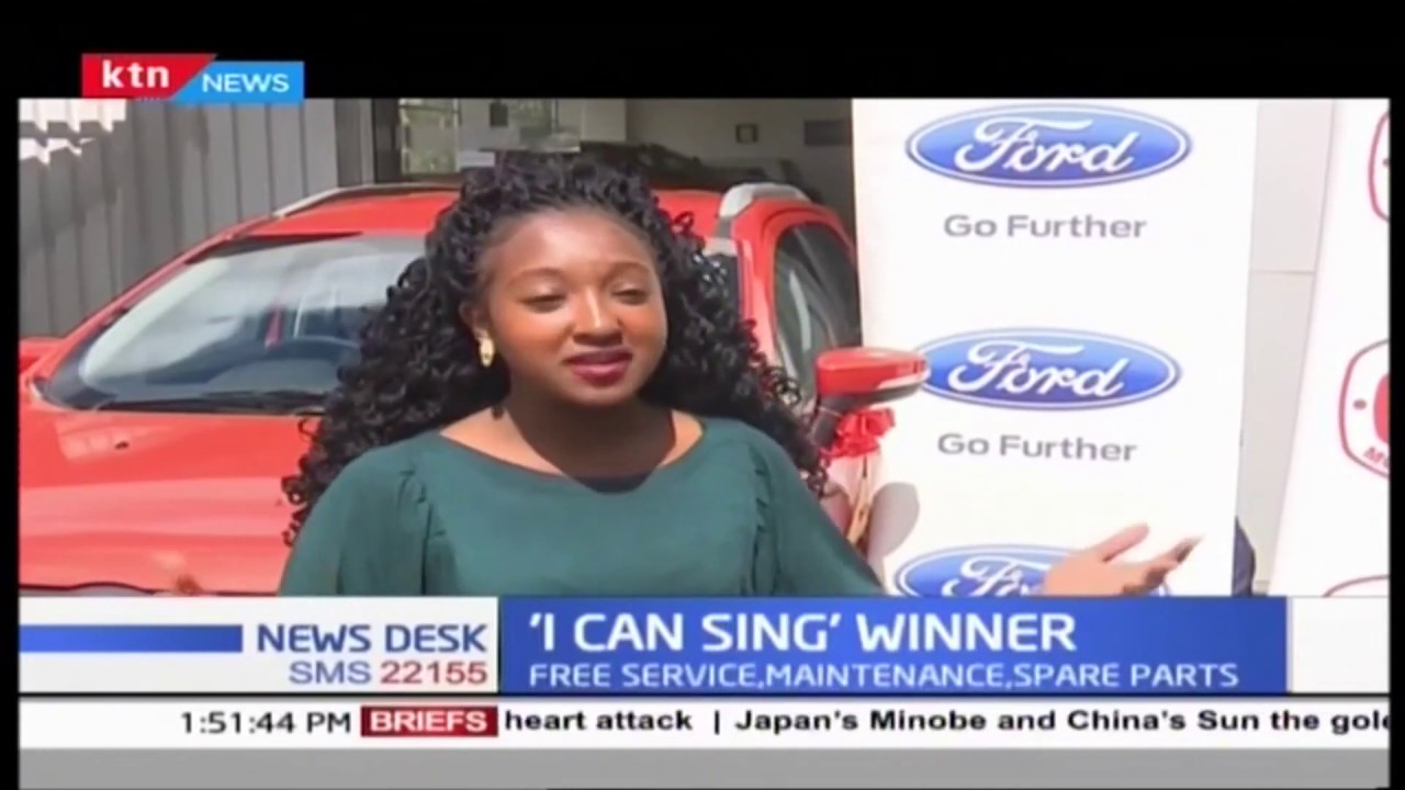 Ivy Githaiga, winner of KTN's I Can Sing Season 2, receives grand prize