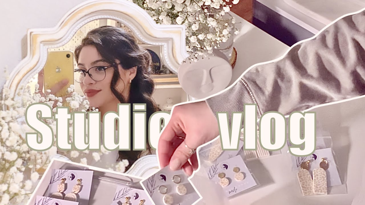 Relax Studio Vlog ✨ New studio set up, making shop products & organizing ✨