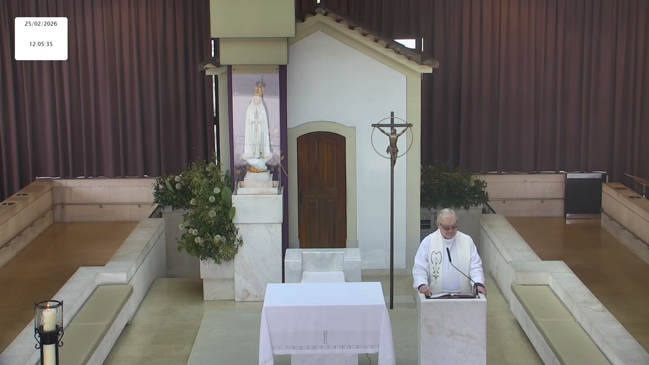 Terço a Nossa Senhora de Fátima desde a Capelinha das Aparições 25.02.2026