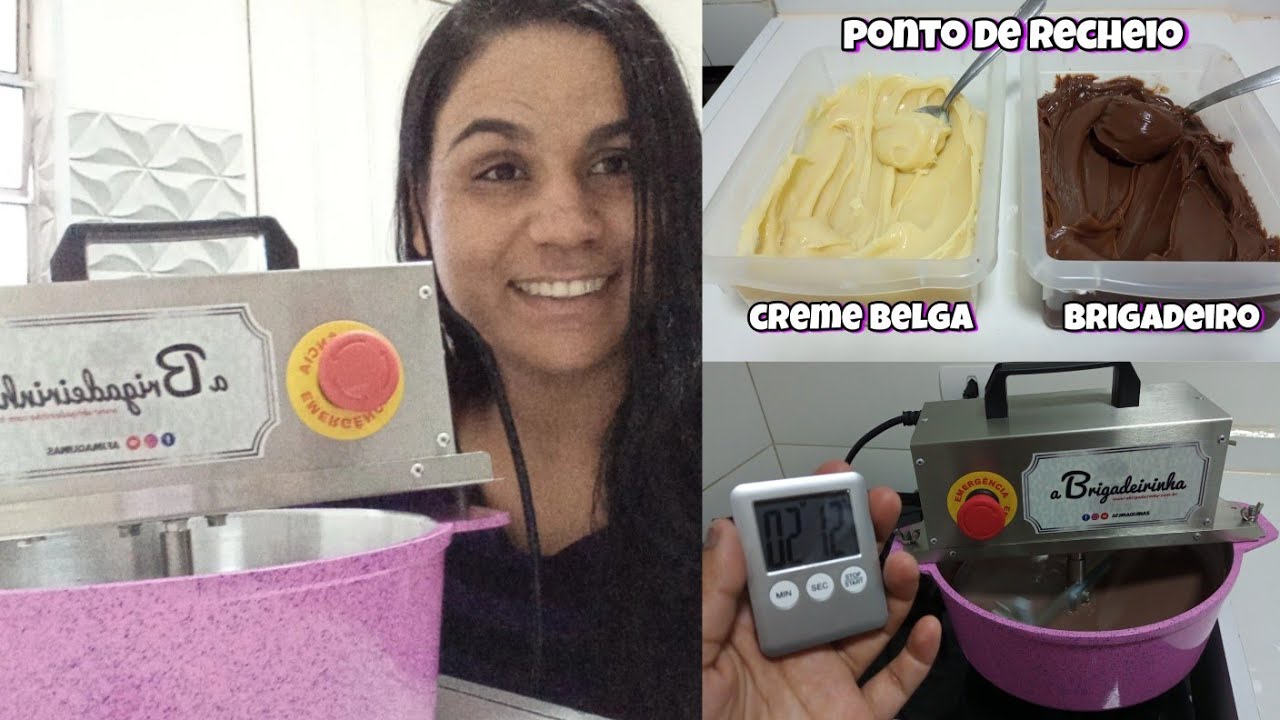 COMPREI A PANELA MEXEDORA DE DOCES a Brigadeirinha / Como fazer Recheio de Bolo na Panela Mexedora