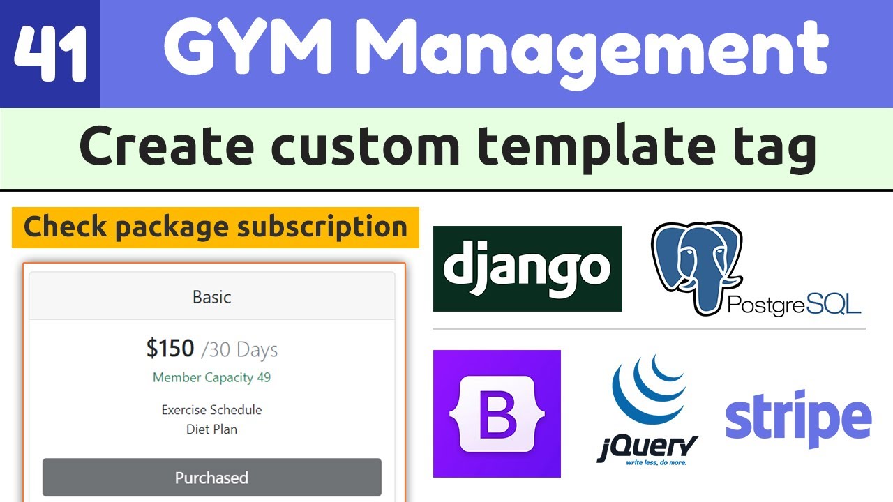 Django Full Course: Gym Management System #41|Create custom template tags in django|Django Tutorials