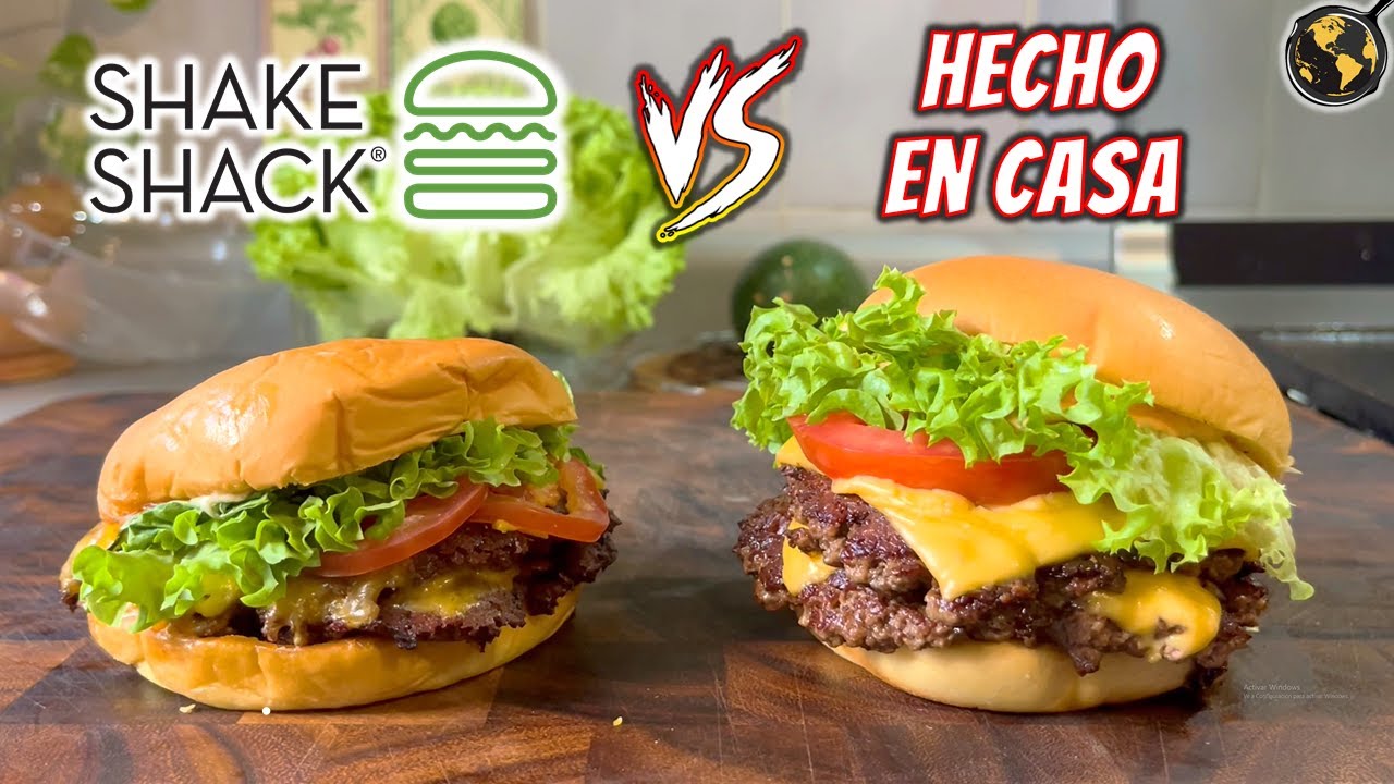 Como hacer Hamburguesas de SHAKE SHACK en Casa | Cocina Universal