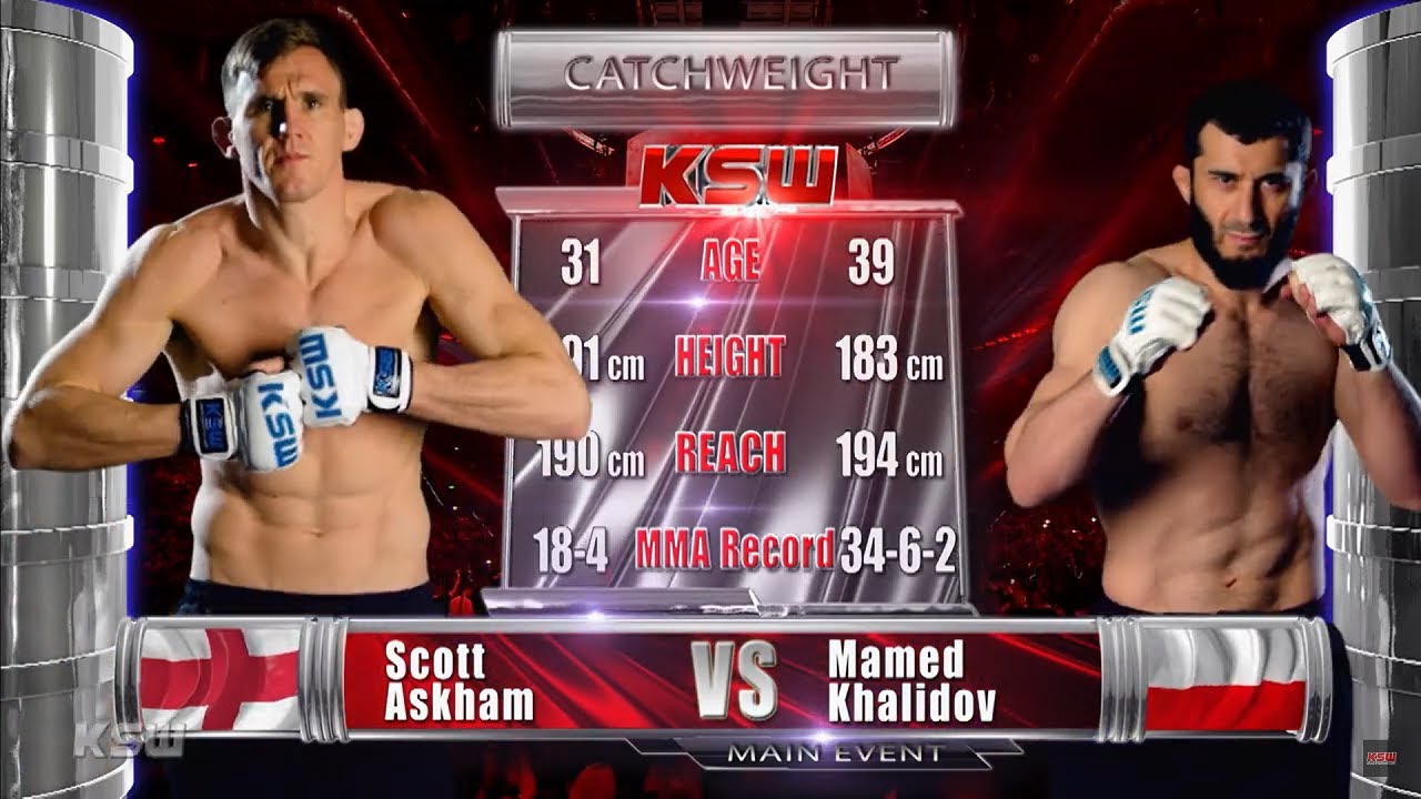 KSW Free Fight: Scott Askham vs. Mamed Khalidov 1