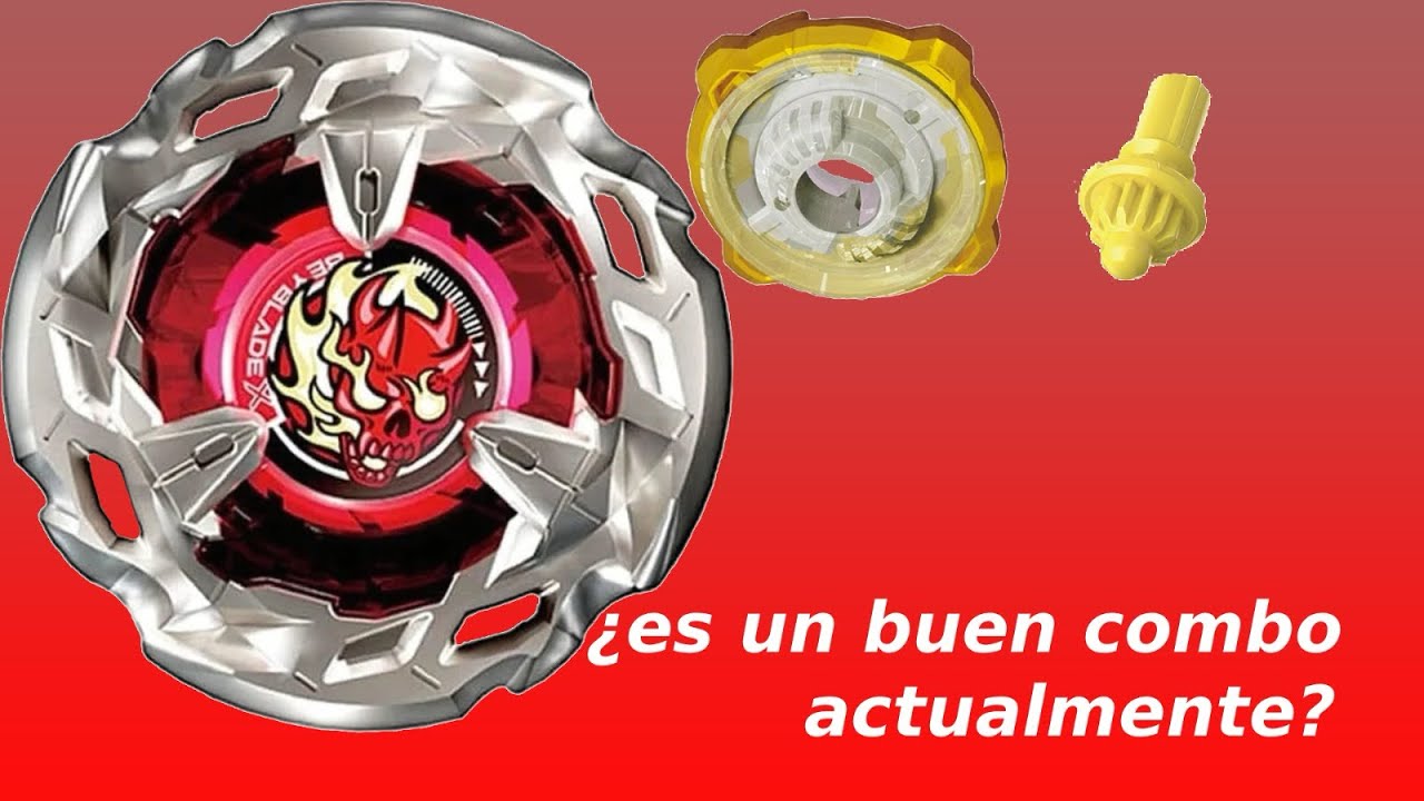 Probando el primer combo roto de beyblade x ( hells scythe 4-80 ball )