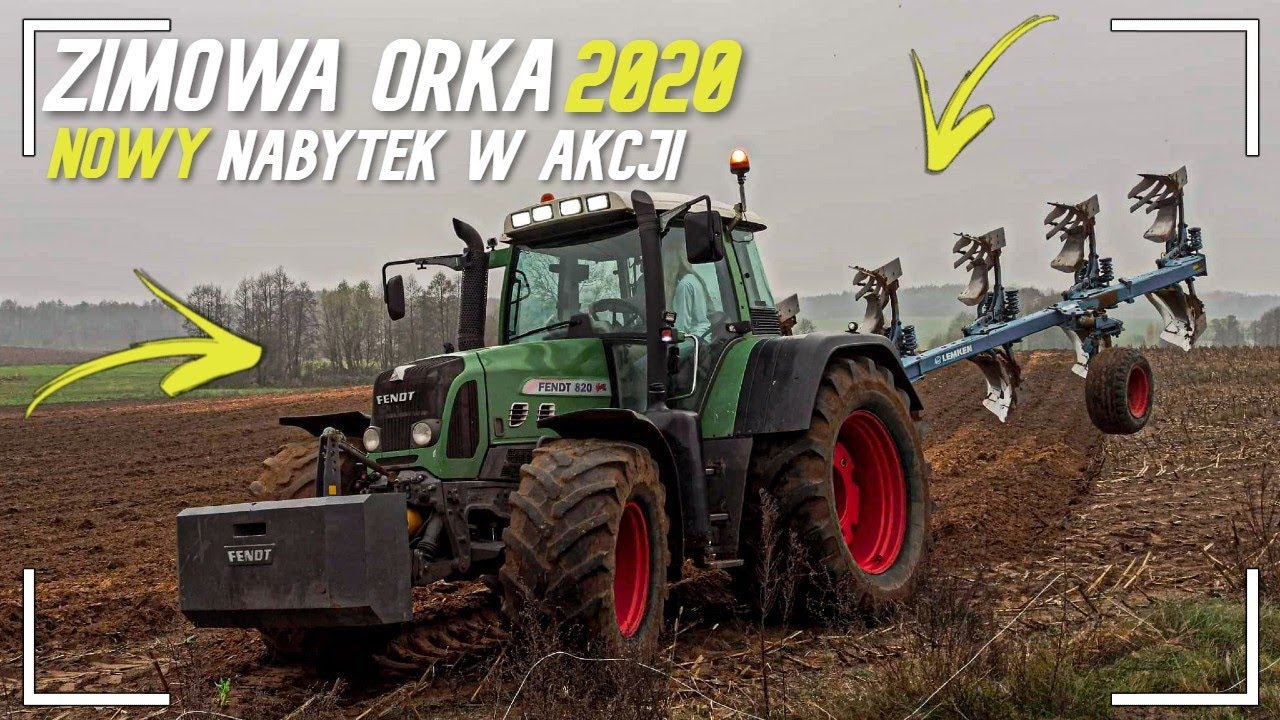 200KM vs 5 skib?! Czyli Zimowa Orka 2020 U Kamila ✩Nowy Nabytek Lemken Europal 8✩  Fendt 820