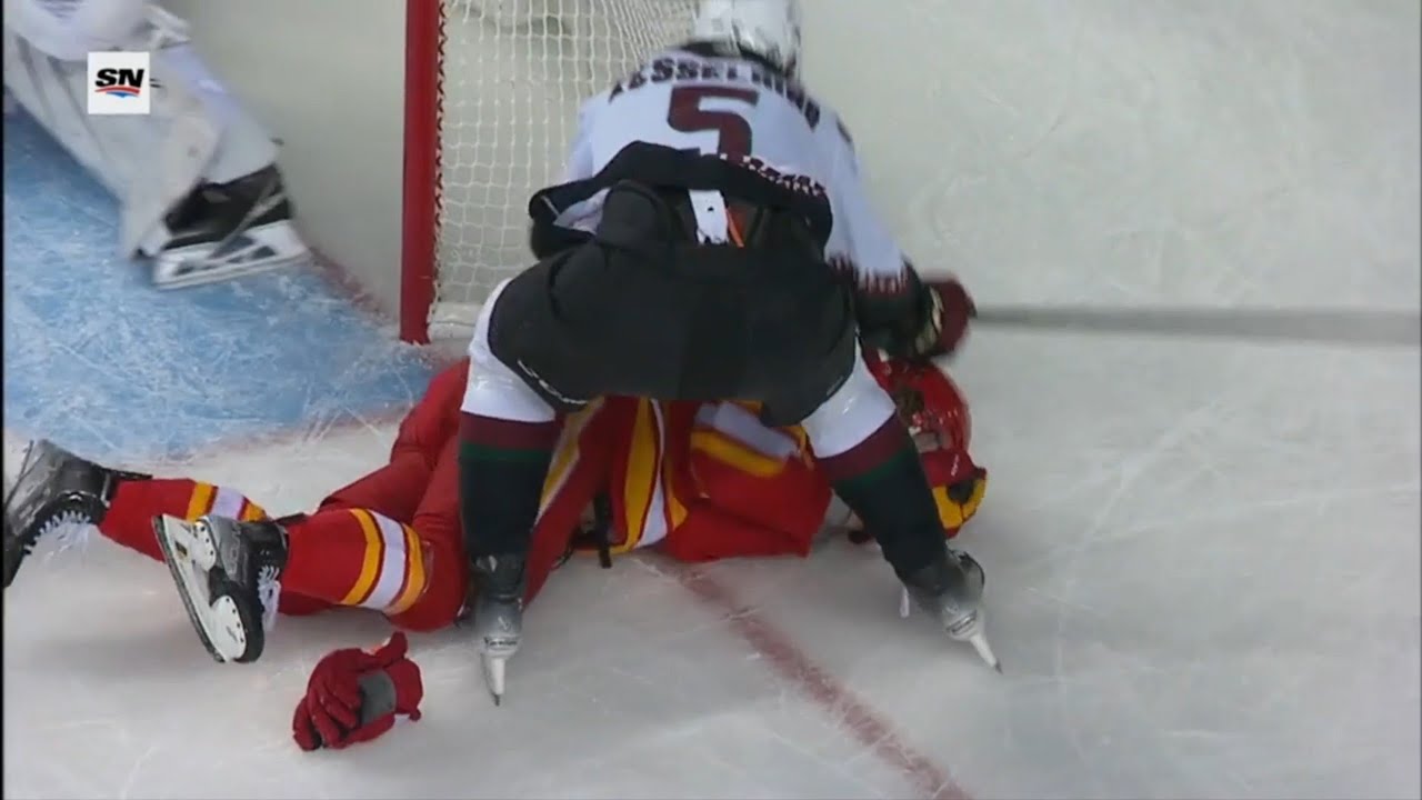 Michael Kesselring gets two penalties on the play