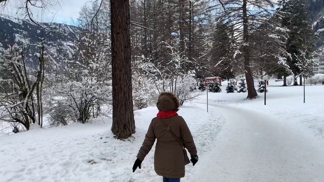 Walking around Bad Hofgastein Park.