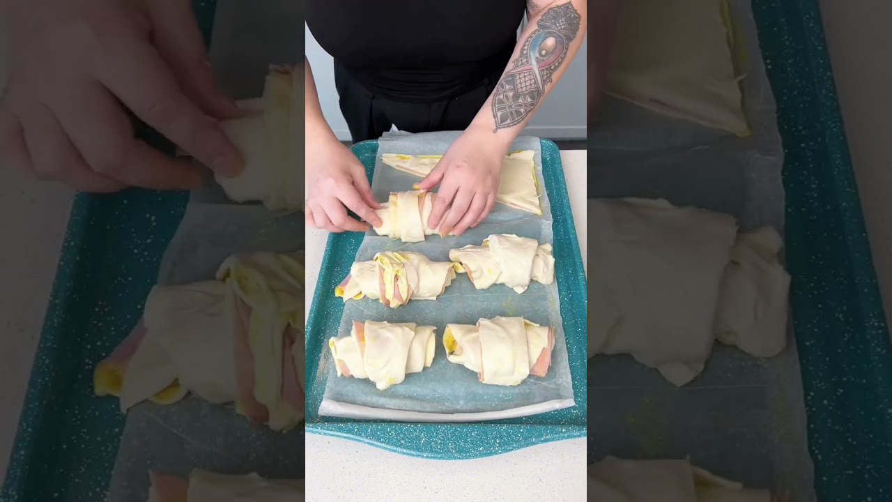 Как приготовить простые круассаны с ветчиной и сыром