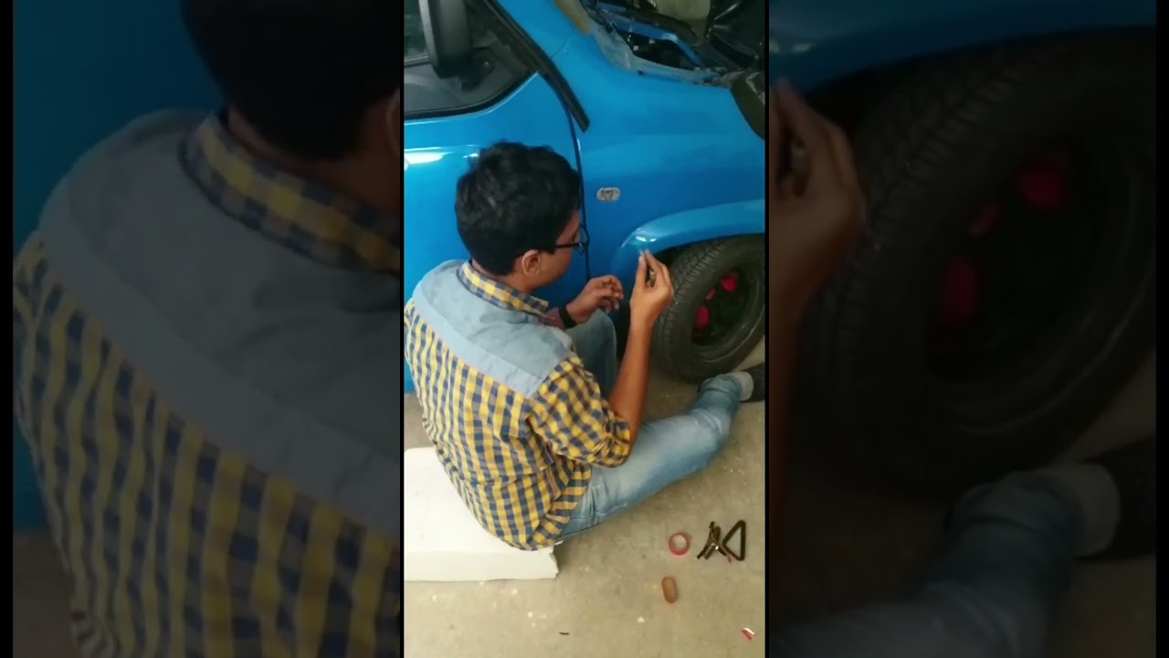 R15 flush indicator on bajaj qute #bajaj #bajajqute #smallcar #carmodification #bajajqute #bangalor