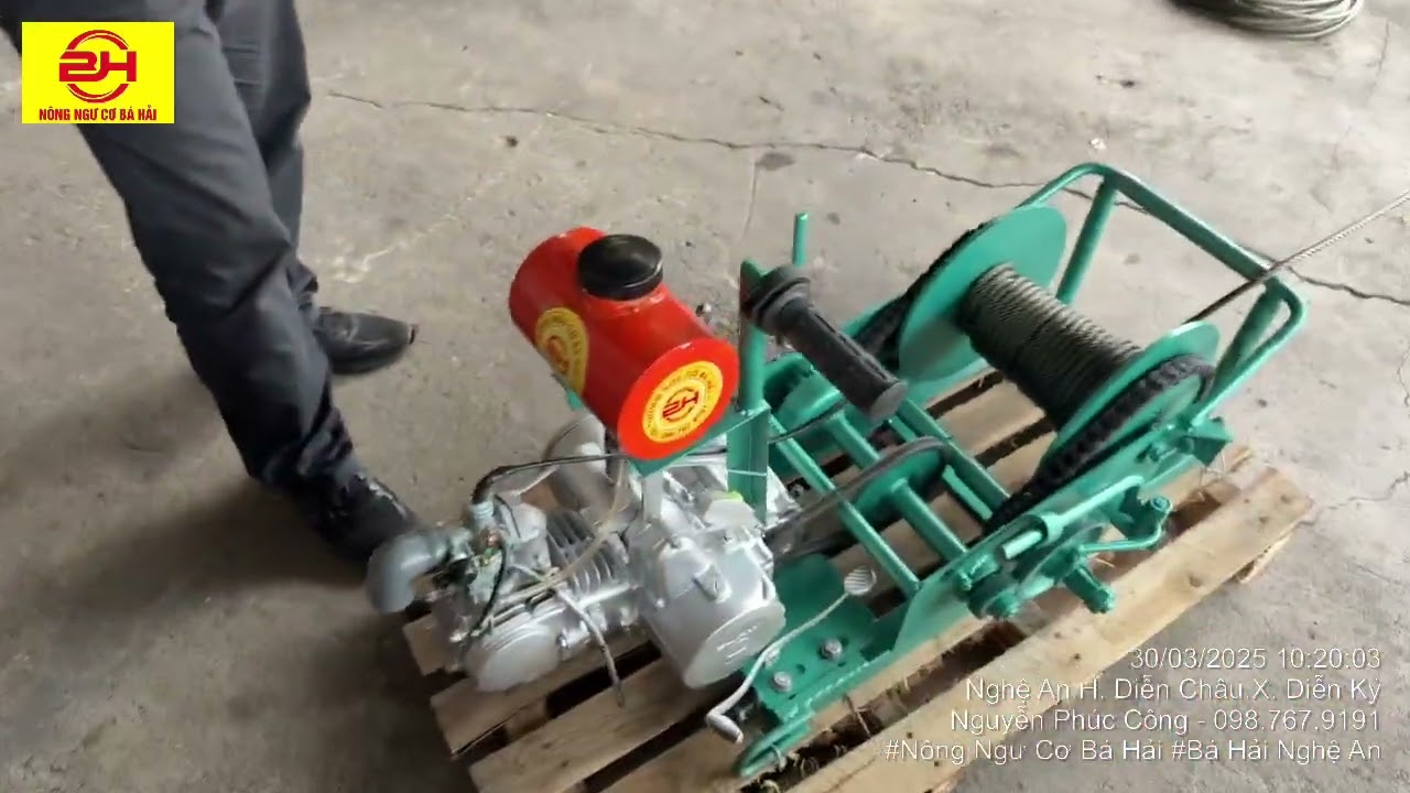 Hướng Dẫn Cuộn cáp và sử dụng động cơ xe máy cũ