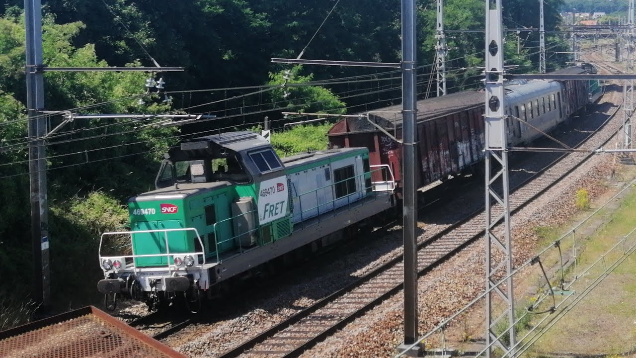 Train de graissage cat&eacute;naires - BB 22200 pour Hellfest - BB 69400 - BB 60000 - BB 75000 - Ouigo