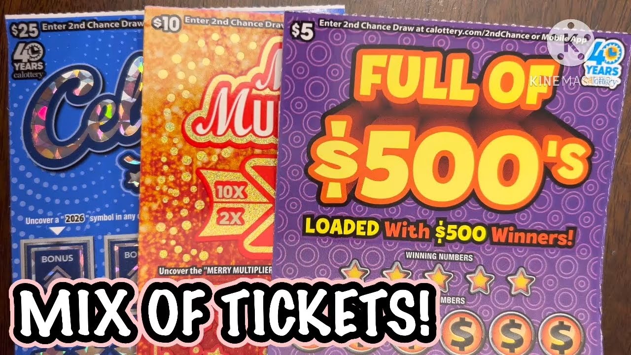 Набор билетов! Скретч-карты CA