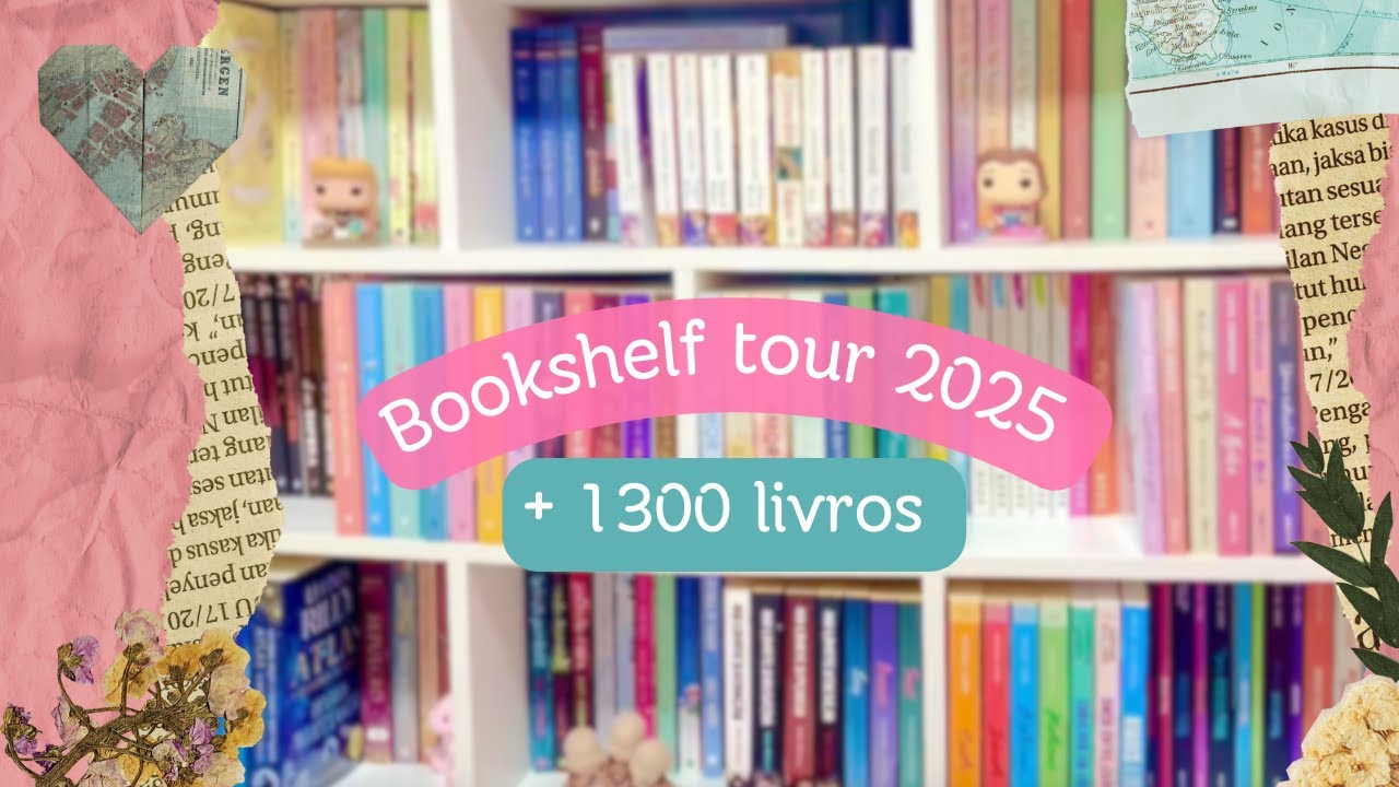 Bookshelf Tour 2025 - Tour pelos livros + tour pelo quarto