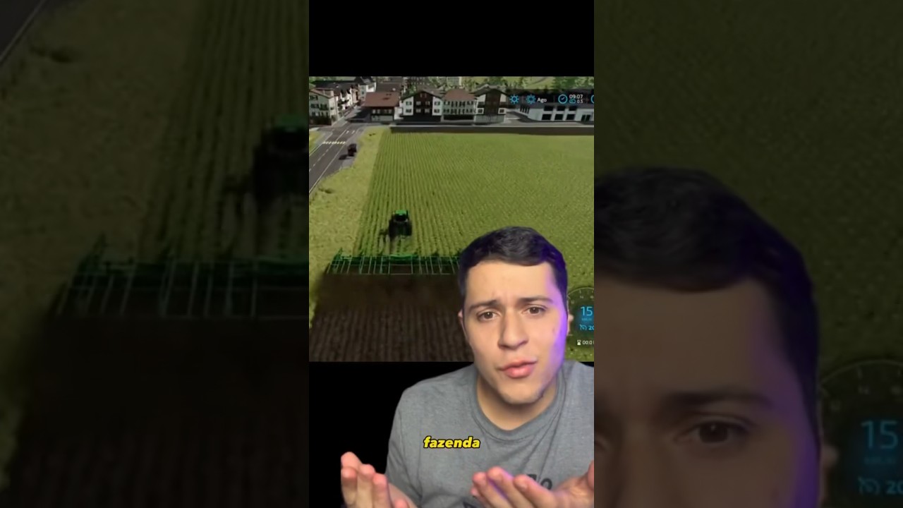 Esse farm simulator &eacute; incr&iacute;vel #mundoitech #tecnologia #brasil #gamer #games #mobile #gamerbrasil