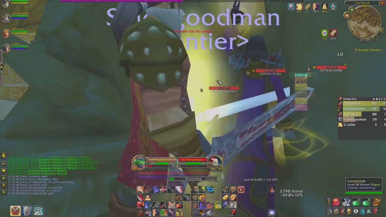 WoW Hardcore ZF Spooky graves popping
