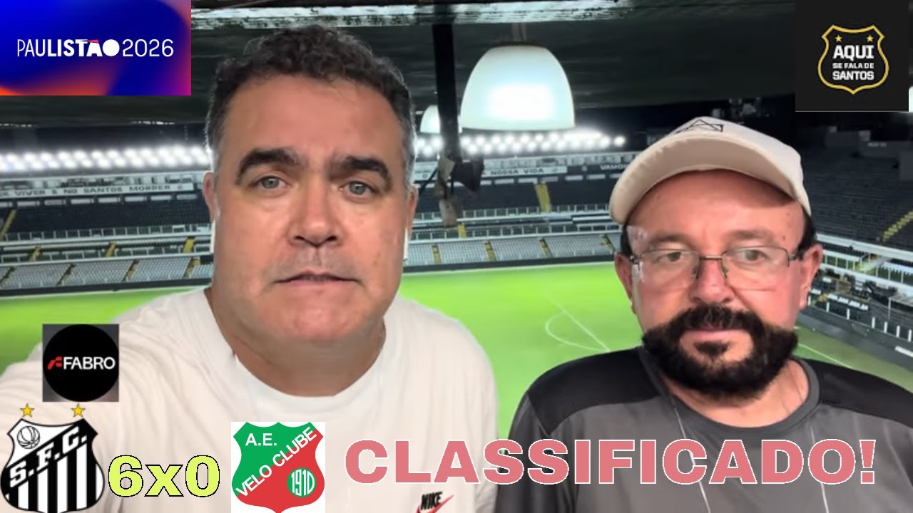 Goleada  do Santos com direito a classificação no Paulista 