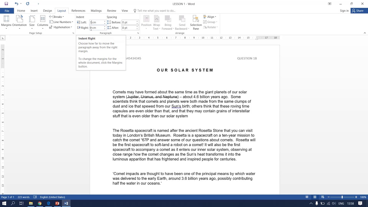 Вводный курс по компьютерной практике N4 (MS Word - Знаки меню, поля и интервалы) - г-жа Б.Э. Нгв...