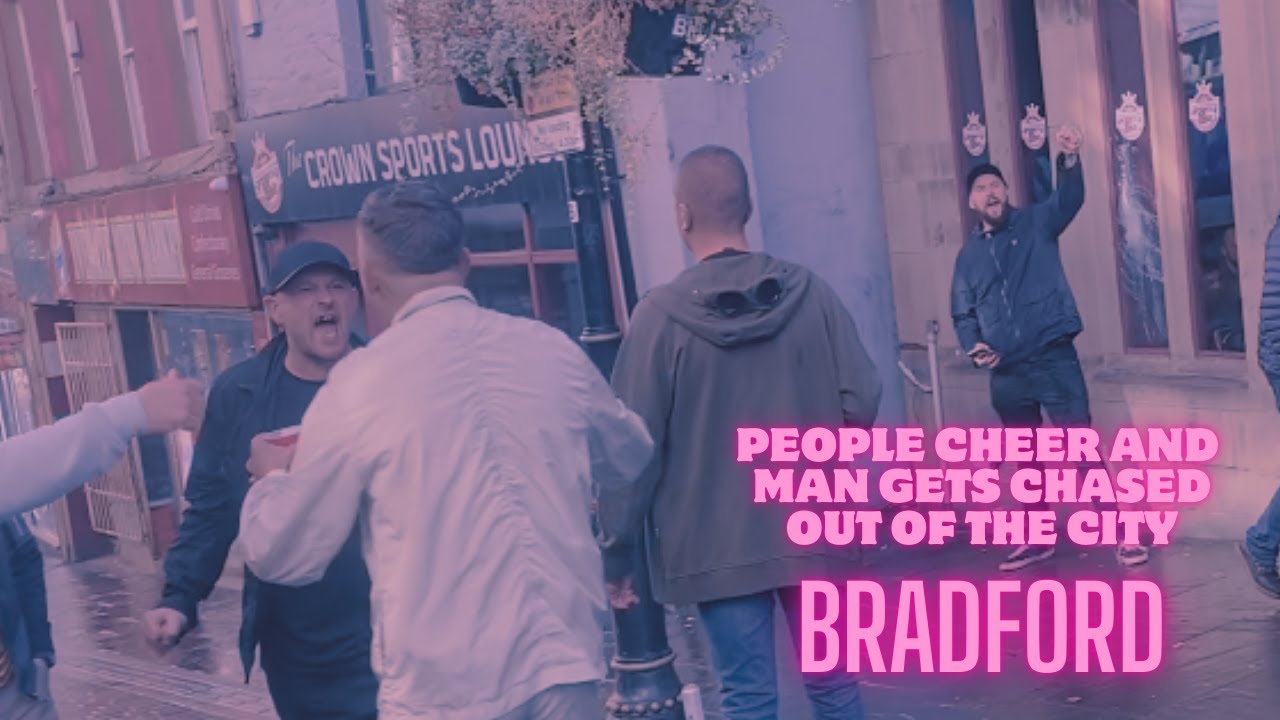 “Bradford Madness: Thousands Gather, Man Runs in Fear”