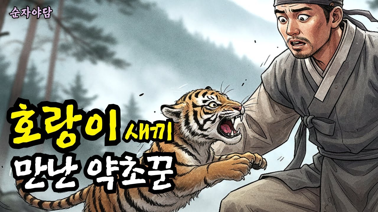 호랑이 새끼를 키운 착한 나무꾼  | 야담, 민담, 전설, 설화 ,옛날이야기