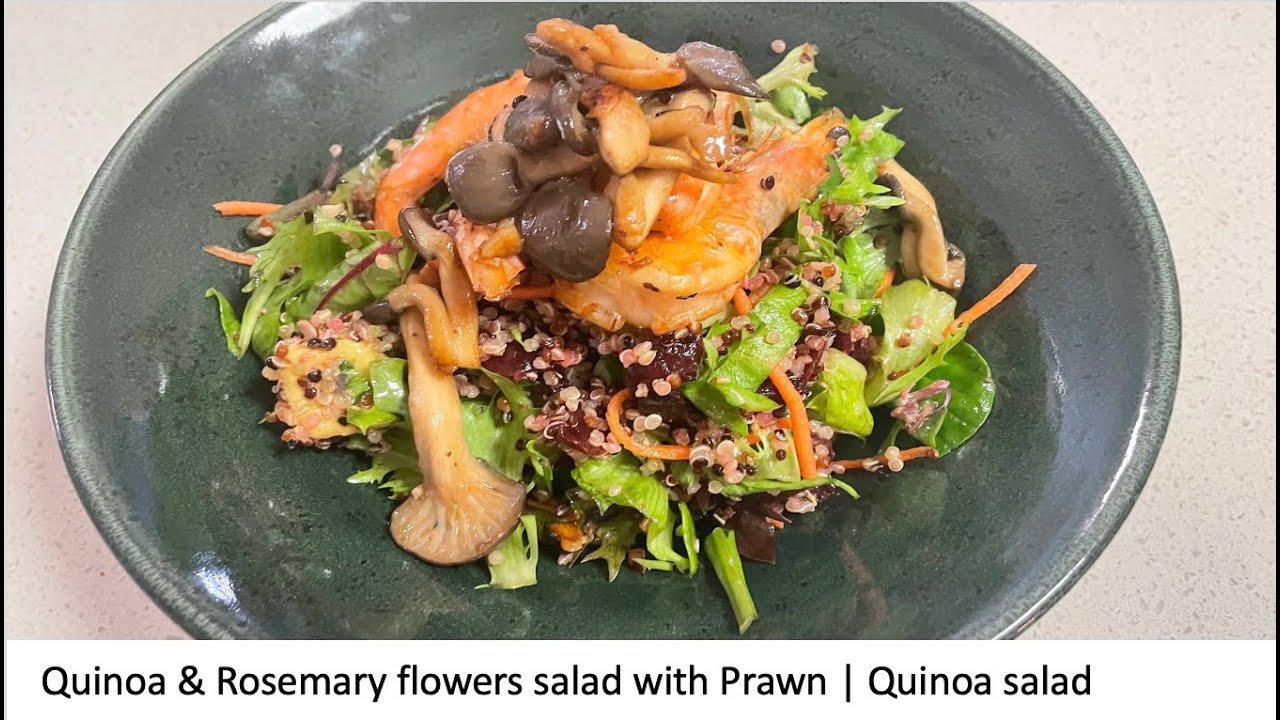 Easy Healthy Quinoa Prawn Salad | Quinoa recipes