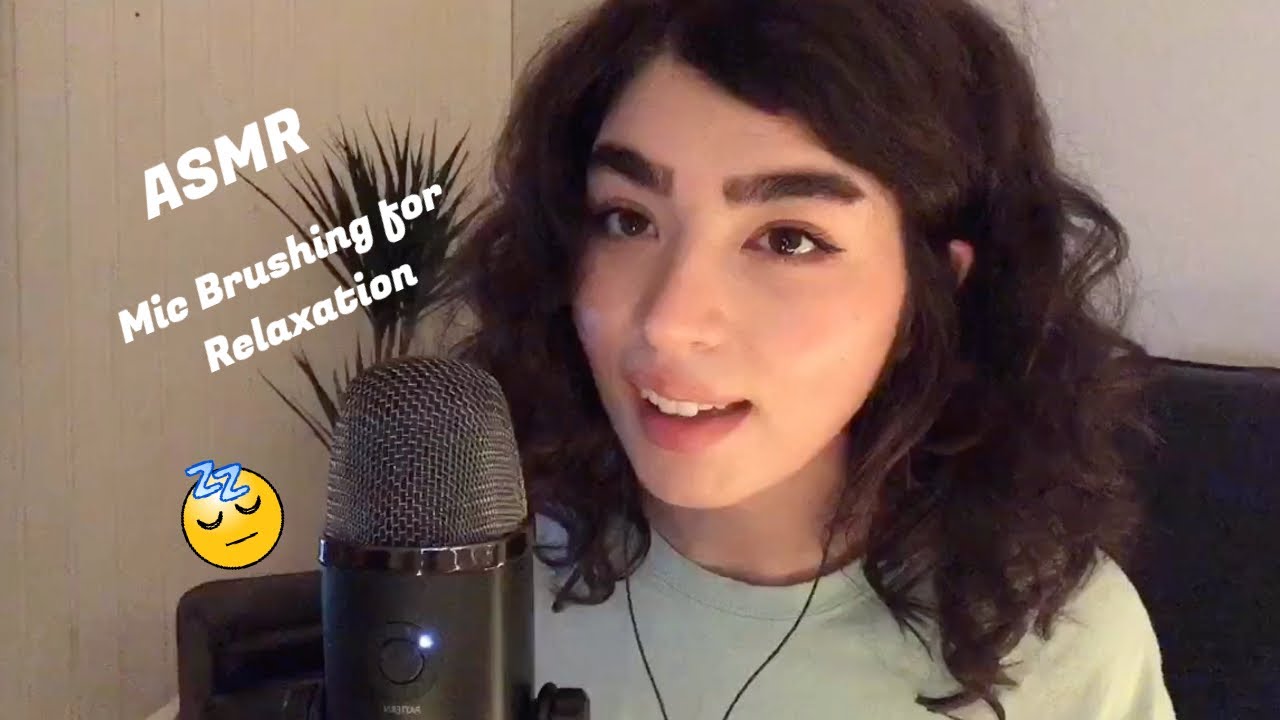 ASMR Mic Brushing for Relaxation (paint brushes, crinkly sounds, foam sounds)