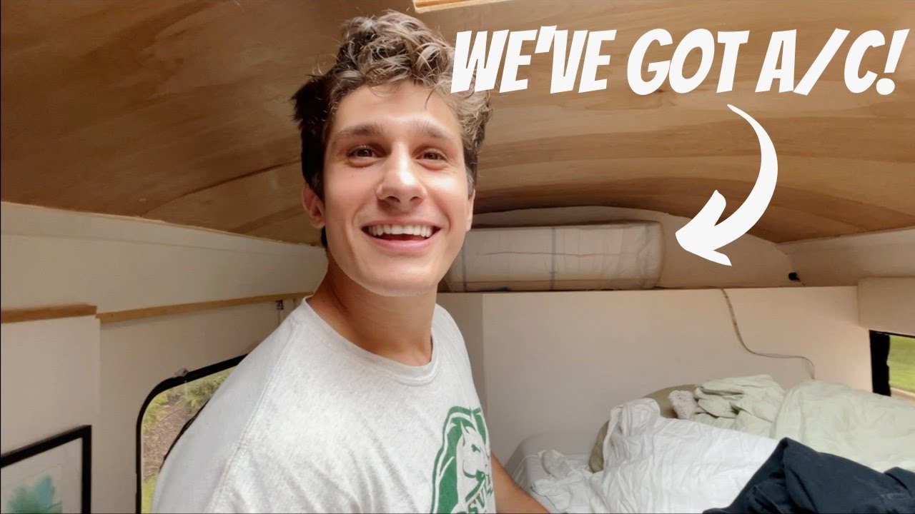 We installed OFF-GRID A/C in our Skoolie!