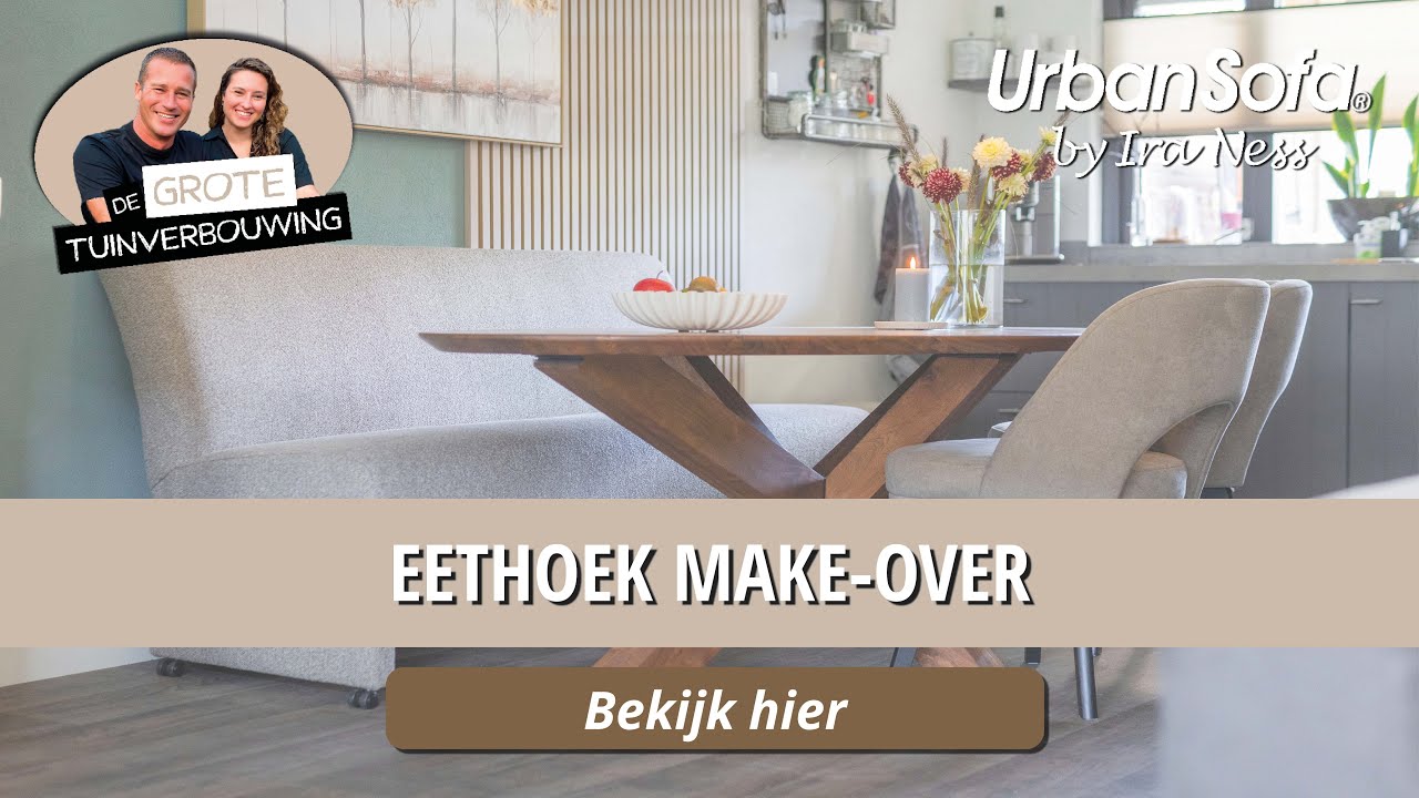 UrbanSofa | Een sfeervolle eethoek met de Evan eetkamerstoelen en Bordeaux eetkamerbank | S8E01
