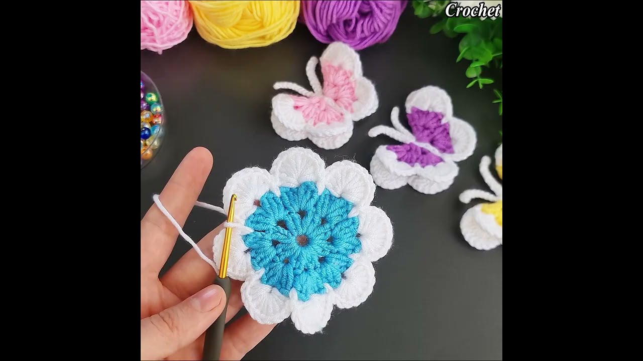 VERY NICE IDEA !😍Make MONEY with This SUPER EASY Crochet Mini Butterfly Keychain! 🥰 Sell and gift.