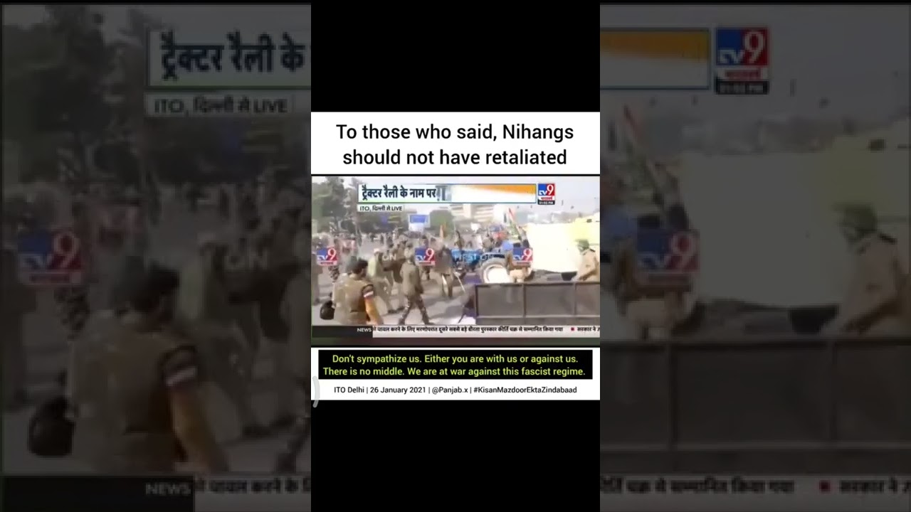 nihang singh vs delhi police 26 January 2020 #nihangsingh #delhipolice #delhi