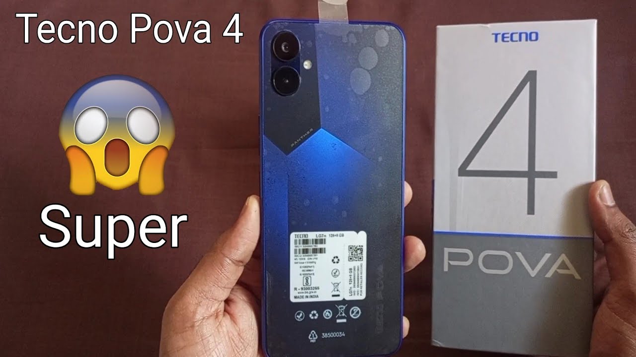 Tecno Pova 4 Unboxing & Review || 8GB+128GB || ( Cryolite Blue )