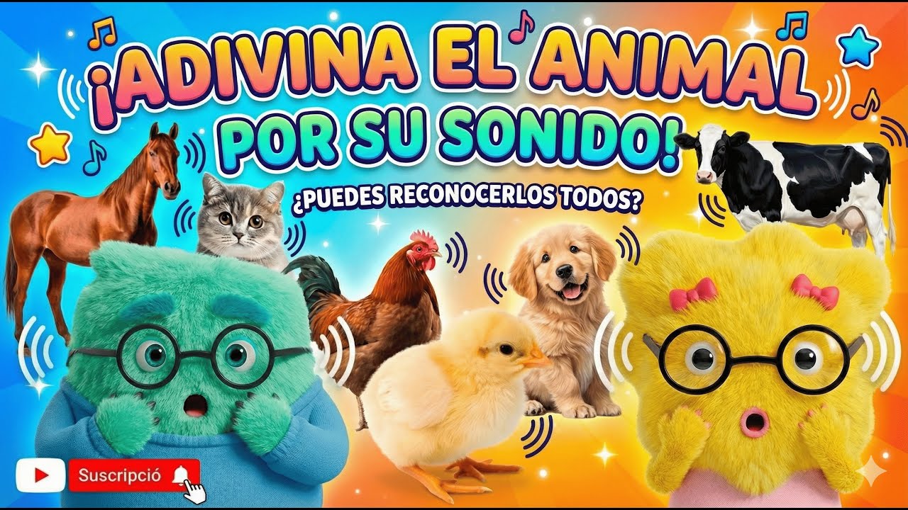 ¿Qué Animal Hace Este Sonido? 🐮🐶 Quiz de Animales para Niños | Aprende Jugando