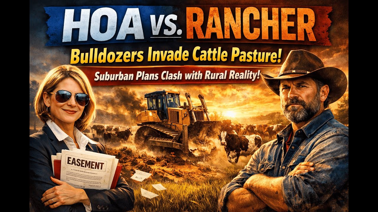 HOA vs. Rancher: Bulldozers Invade Cattle Pasture, Suburban Plans Clash with Rural Reality