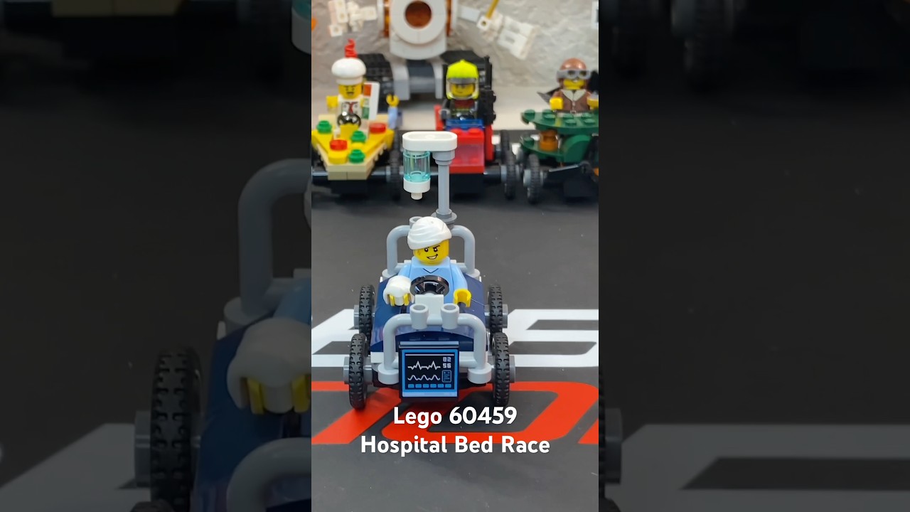 Lego 60459 Hospital Bed Race #lego #legorc #legocity
