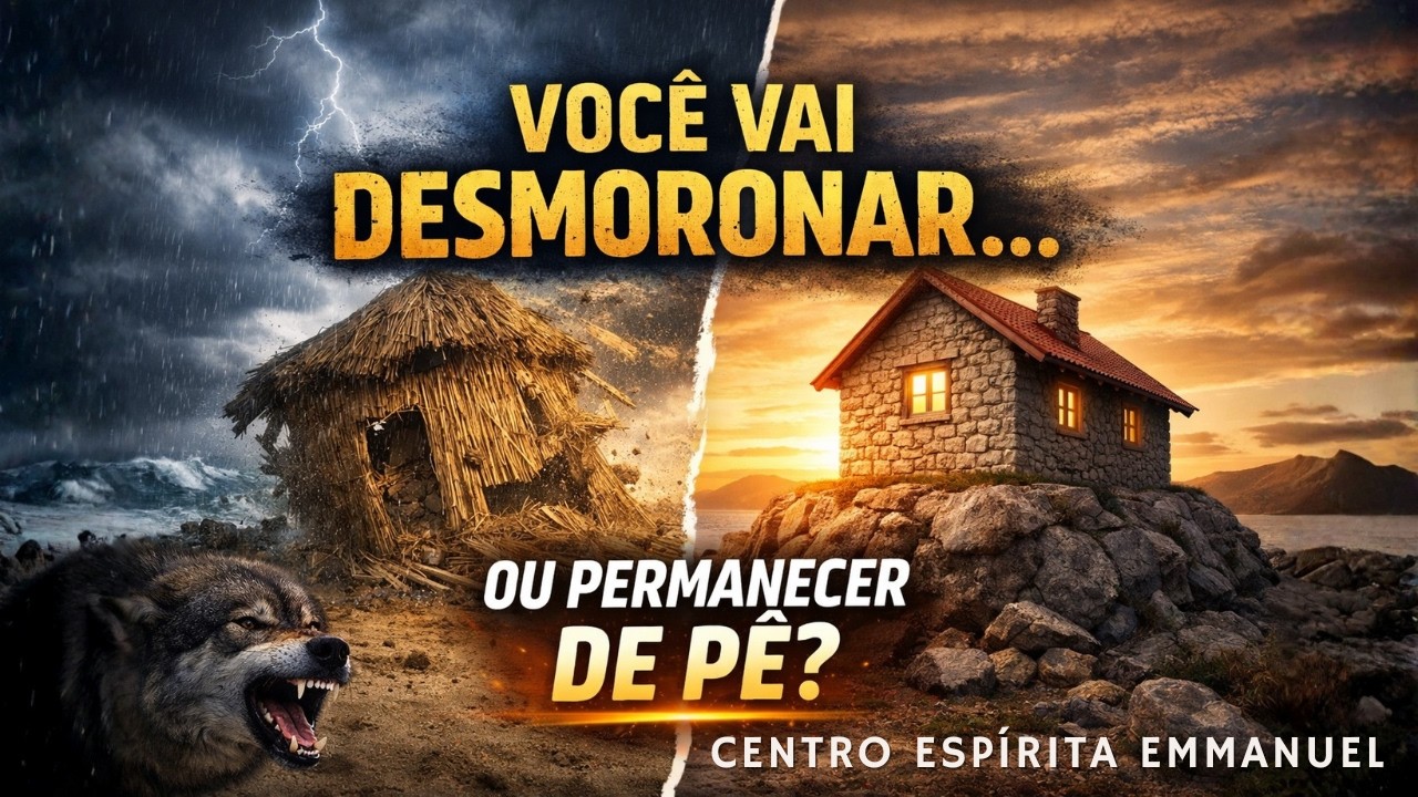 Você Está Construindo Sua Vida Sobre a Rocha ou Sobre a Areia? | Parábola Espírita Profunda