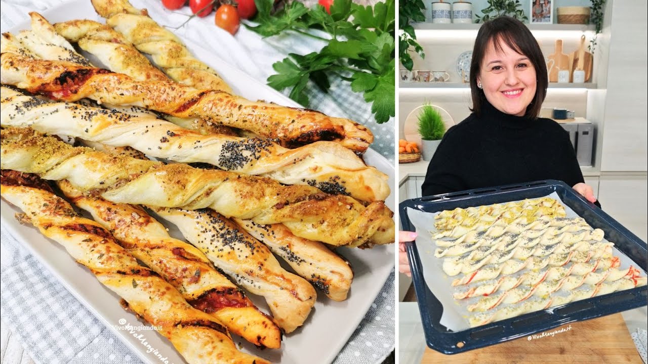 Grissini di pasta sfoglia, idea carina per antipasto al volo!