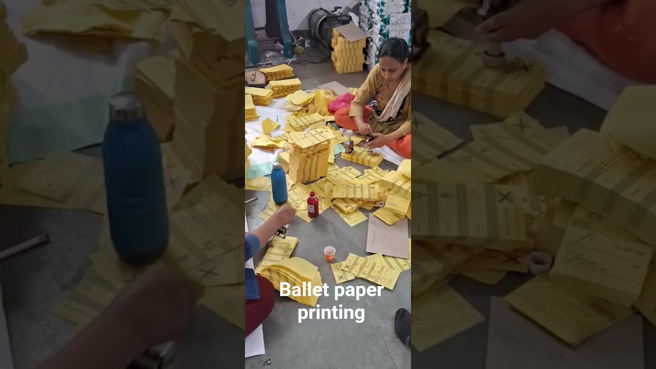 ballet paper printing #chunav #chunav2025 #2025