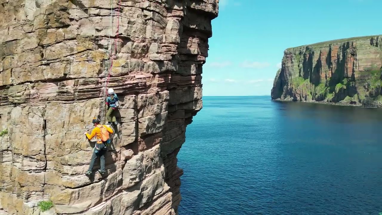 Youngest Girl to climb Old Man of Hoy!!!  Orkney Islands, Scotland UK