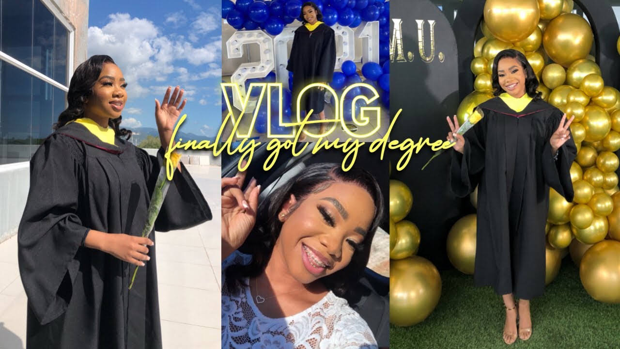 GRADUATION VLOG: COME TAKE GRAD PIC WITH ME *VERY EMOTIONAL*