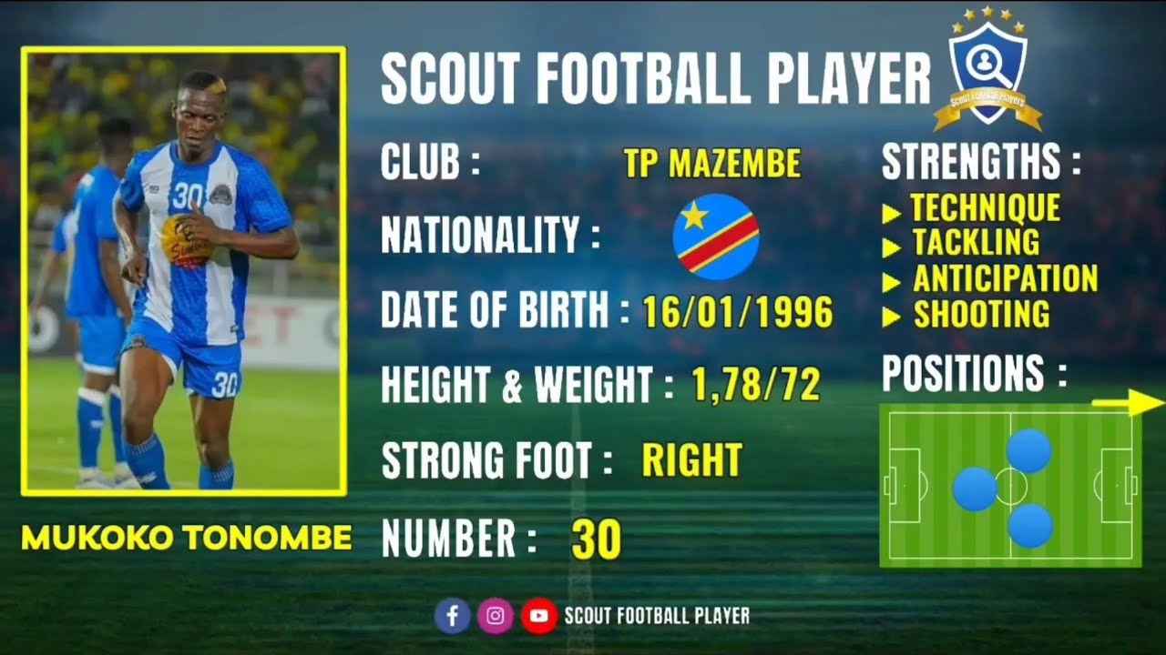 SERGE MUKOKO TONOMBE 🔵 MIDFIELDER 🔵 TP MAZEMBE 🔵 BEST OF 2023/24 HD