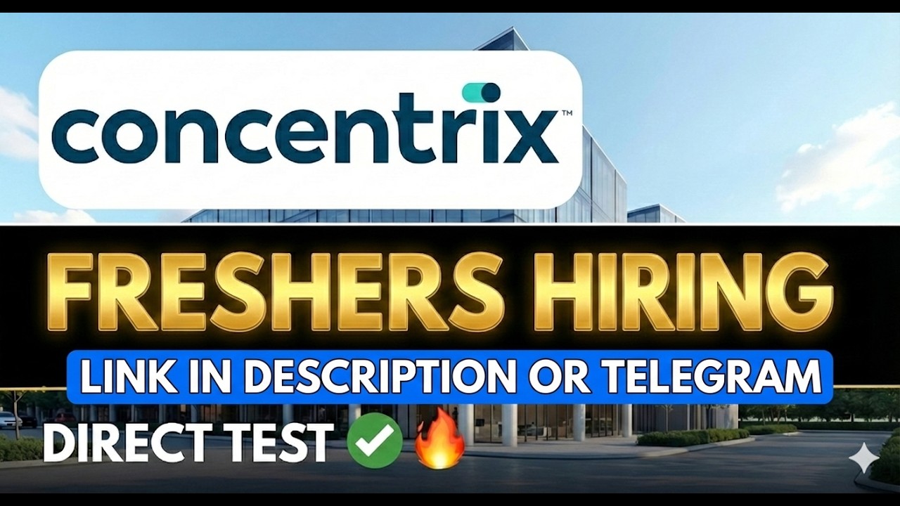 Concentrix Direct Hiring 2026 🚀 | Direct AMCAT Test Link | Any Graduate | Freshers